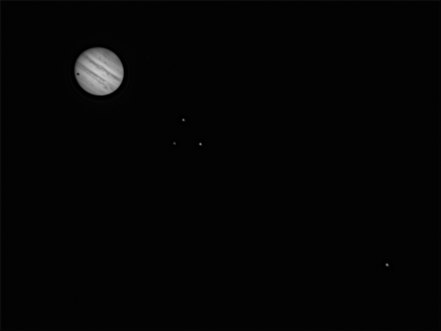 Jupiter z Galilejevimi lunami.